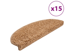 Carpet Stair Tread, Carpet Stair Treads Vidaxl Bege Polipropileno (65 X 21 X 4 Cm)