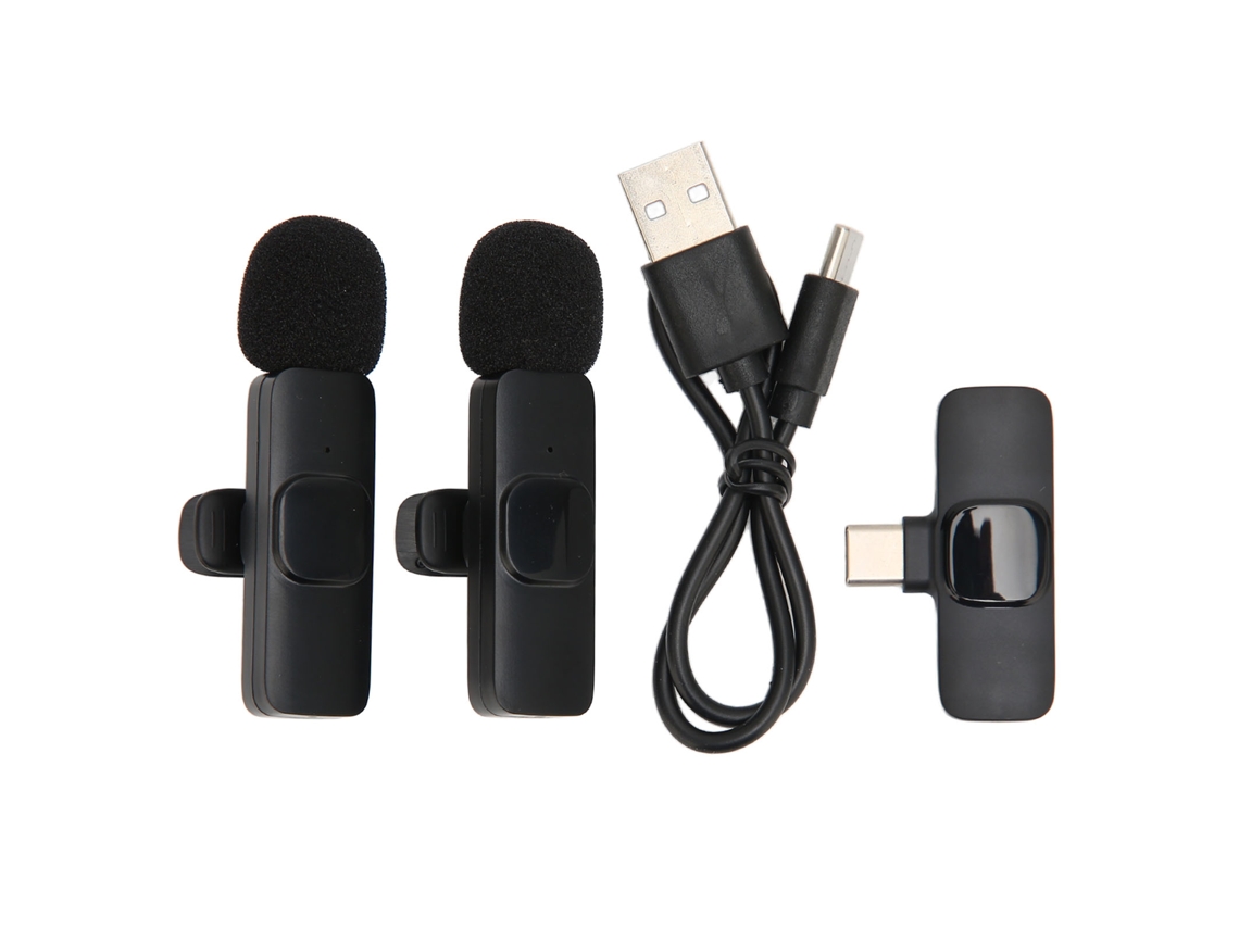 Microfone Lavalier Sem Fio LAXISCREED 2 Transmissores