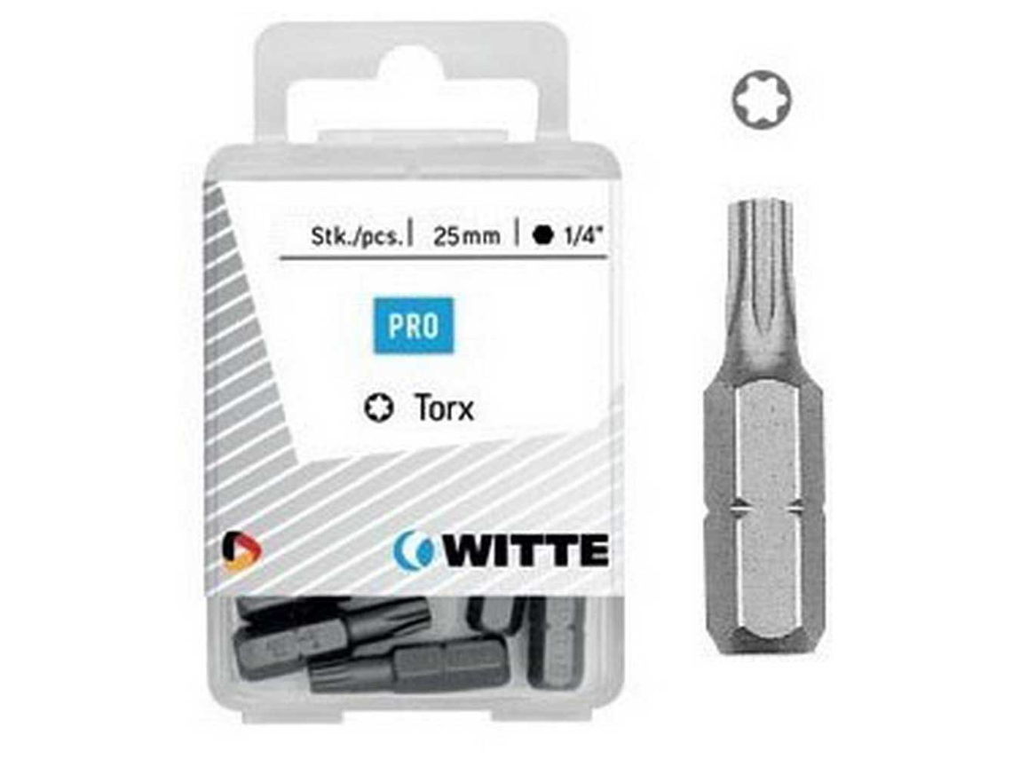 Bits Torx T 27 5 Unidades Prateadowitte