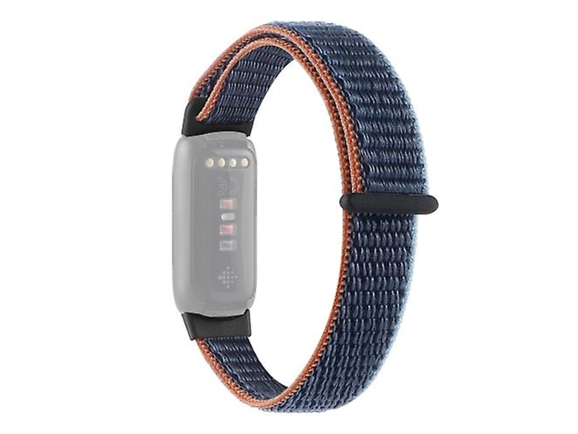 Lurelia Pulseira, Compatível Com Fitbit Luxe Nylon Strap Watch Band Azul Escuro, Acabamento Moderno