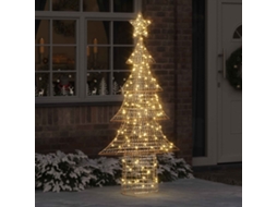 Vidaxl Árvore De Natal 240 Led Branco Quente 181 Cm Pet