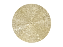 Uma Elegante Peça Decorativa De Parede Redonda, Feita De Ferro, Com 24,5 Cm / 9,6 Polegadas De Diâmetro.
