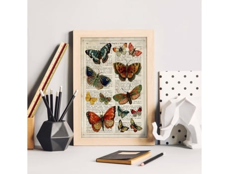 Pôster De Coleção De Borboletas. Borboletas. Decoração De Borboletas E Mariposas.