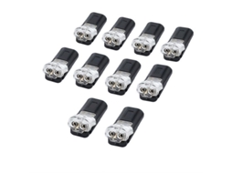 Rascador de costas portátil S/MARCA, extensível, aço inox, com saco de transporte, pack de 2