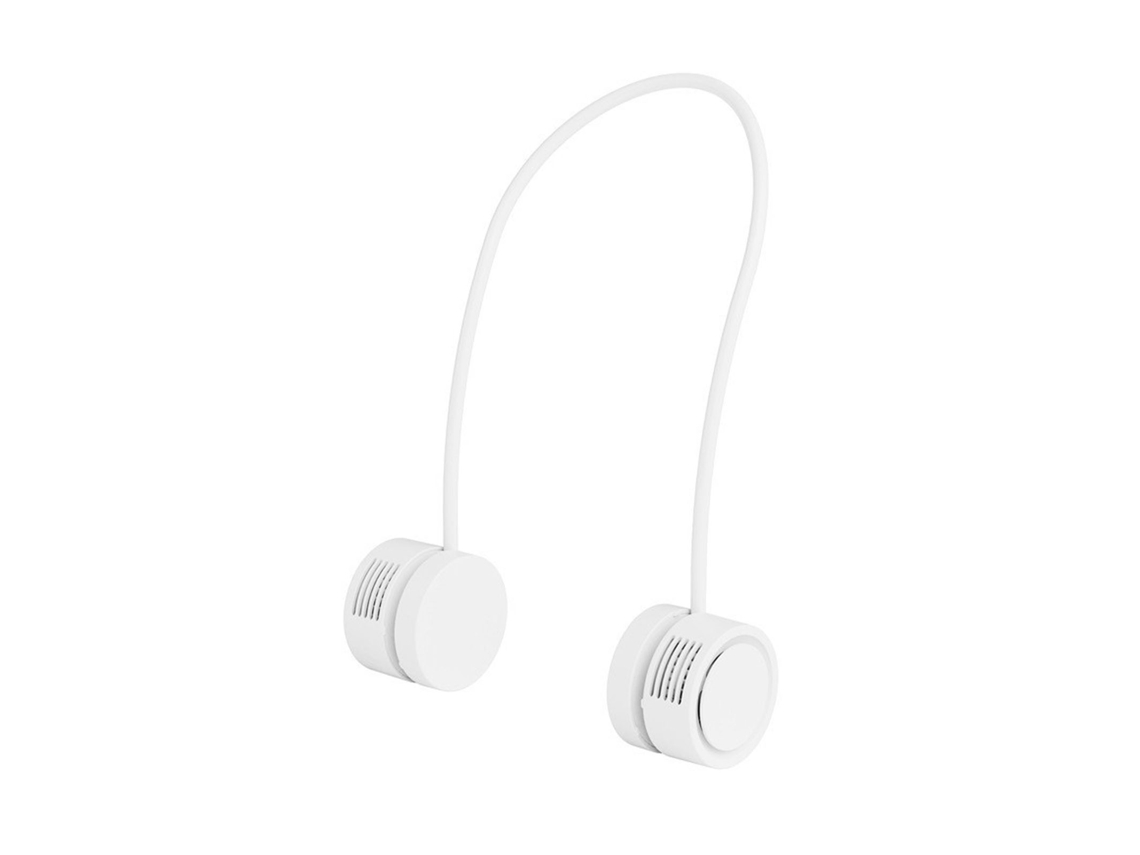 Ventilador portátil de pescoço sem lâminas, recarregável, com aroma e mãos livres para uso ao ar livre LAXISCREED