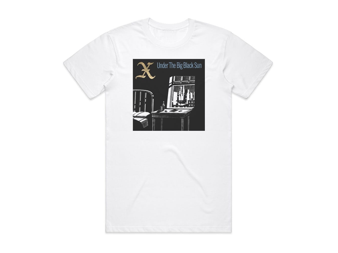 X Under The Big Black Sun Album Cover T-shirt White Rockinstone Size-xxl