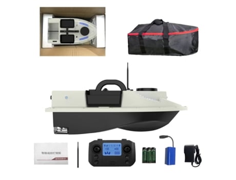 Barco De Isca Lokeevan D19d Gps 4 Contentores Carga De 2 Kg 12000 Mah Alcance De 500m
