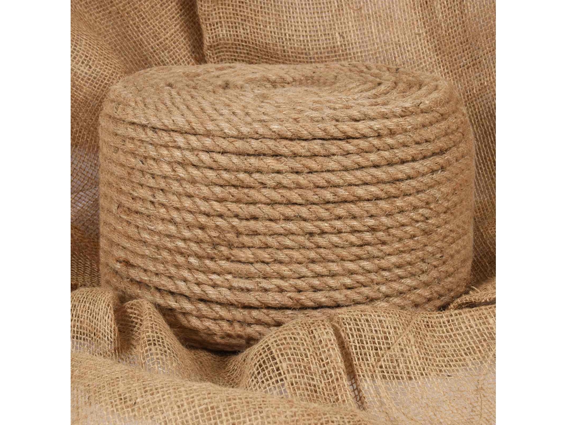 Vidaxl Corda De Juta 10 Unid. 2 Mm Natural 100% Juta Tossa
