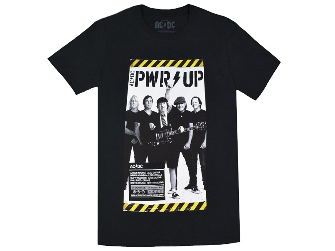 Ac/dc Pwr Up Poster T-shirt Unisex Adults Size:xxxl