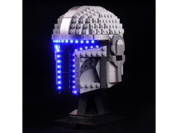 Luz Led para Lego The Mandalorian Helmet 75328 Kits de Luzes de Construção Compatíveis- Kit de Luzes Sem Modelo JEDBESETZT