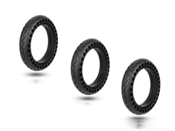 Pneu Sem Furos Xiaomi M365 Scooter 8.5 Preto 3-Pack