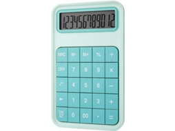 Calculadora de Mesa com Tela Grande, Calculadora Lcd de 12 Dígitos para Escola, Escritório, Casa e Balcão de Loja, Verde BRILVIBERA