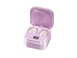 Auriculares Bluetooth True Wireless Tg01 02 Mini Compatível com 5.1 Visor Digital Estéreo In-Ear com Controle de Toque Tg02Mini Rosa