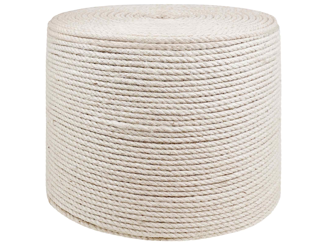 Vidaxl Corda De Juta 4 Mm Branco 100% Juta Tossa