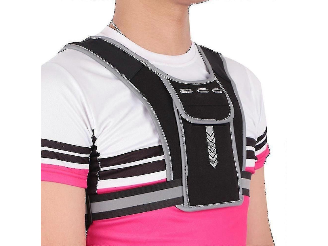 1 Unid Colete Universal De Corrida Com Suporte Para Celular E Cinto Ajustável