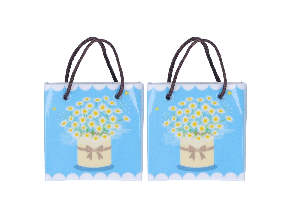 Primerox 2pcs Sacos de Papel Miniatura 1:12 para Casinha de Bonecas Acessórios de Decoração