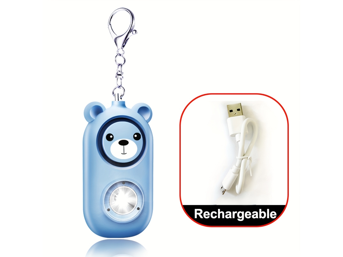 Alarme Pessoal com Sirene de 130 Db, Segurança, Lanterna Led de Emergência Função de Carregamento Usb, Adequado para Mulheres STELASPLEN