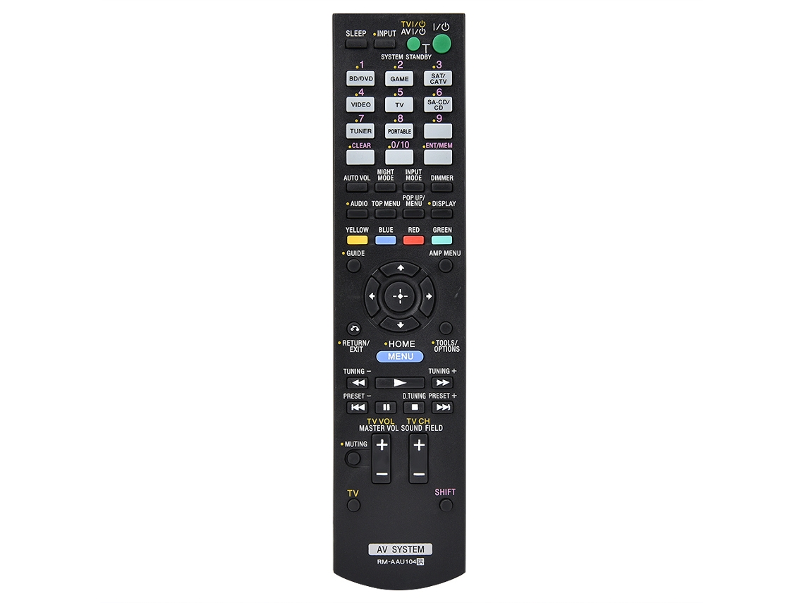 Aetheria controle Remoto Substituto para Sony Rm aau104 Str dh520 Strdh520 Multifuncional