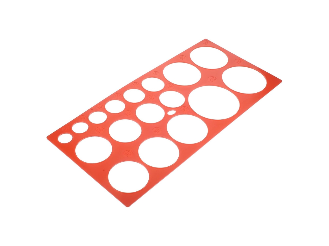 Conjunto De 1 Anel Medidor De Frutas De Plástico Vermelho