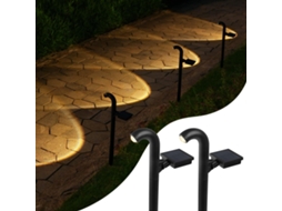Pacote De Caixa De Luz Solar Led Para Áreas Externas Para Gramado/caminho/jardim Detecção Automática De Anoitecer Ao Amanhecer Zeuxo
