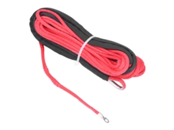 Cabo de Guincho para Reboque, 6 Mm X 15 M / 1/4 Pol 50 Pés, Fibra Sintética Vermelha, Substituto Suvs, Caminhonetes e Quadriciclos Smittybil AQUAFORGE