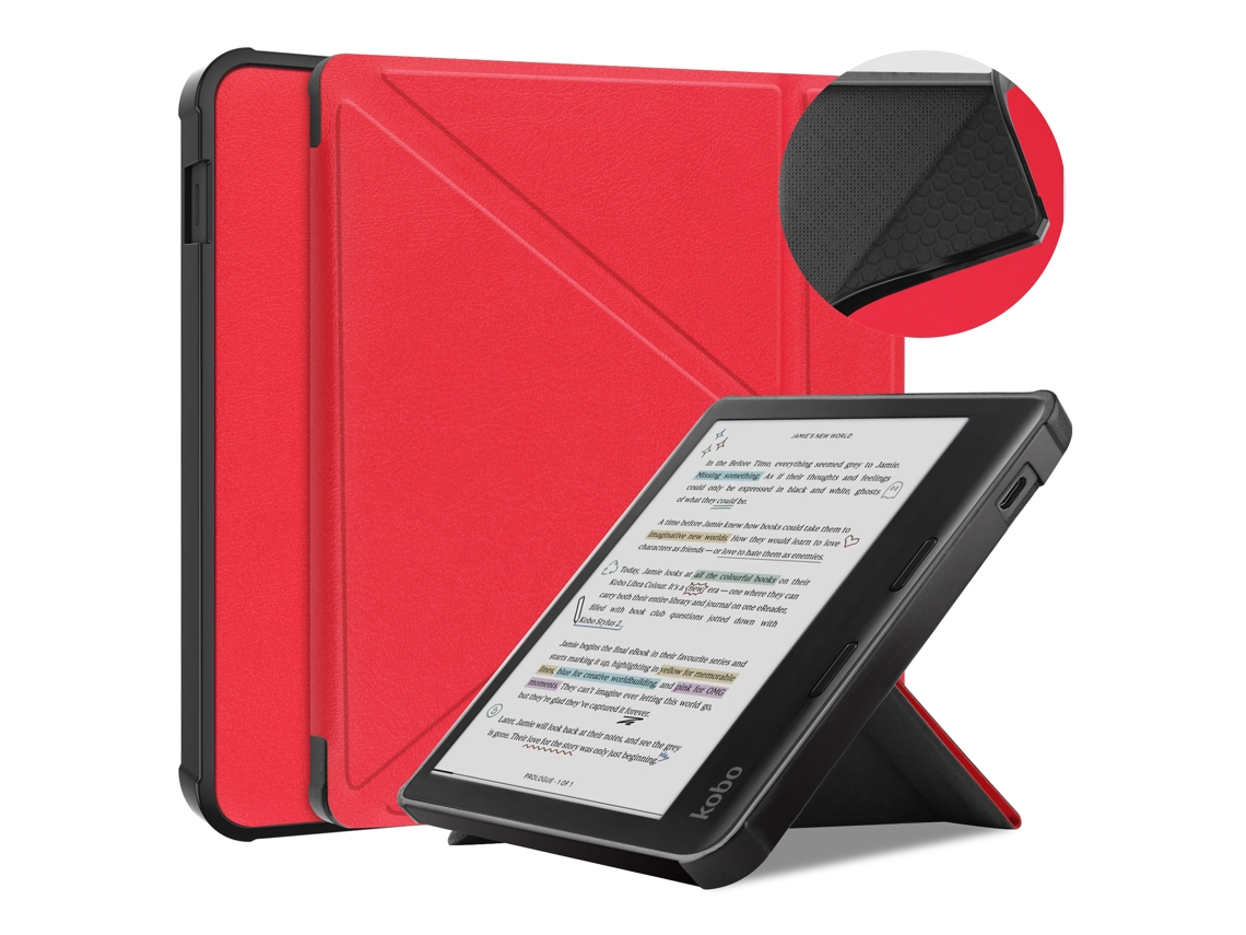 Capa Para Kobo Libra Color/kobo Libra 2 Vermelho