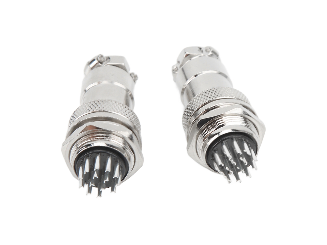 Conector Plug Socket Avião 14 Pinos M/f 2 Unid