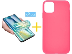 Capa + 2 Películas para iPhone 11 SKYHE Rosa