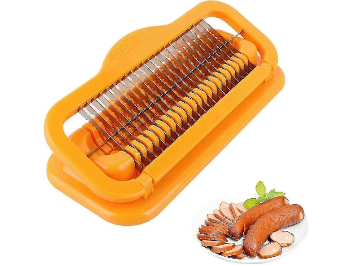 Cortador De Salsicha E Cachorro Quente De Aço Inoxidável Utensílio De Cozinha Multifuncional Everley891