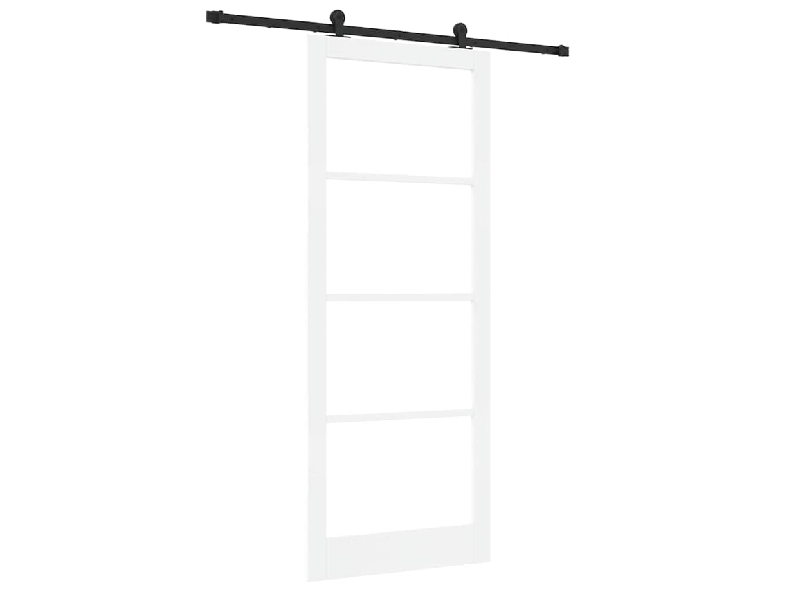 Conjunto 1 Porta Moderna Vidaxl Branco Madeira De Pinho Maciça (93 X 232 Cm)