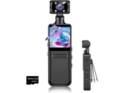 Mini Câmera Corporal com Gravação de Áudio e Vídeo Fhd, Mini Câmera Portátil para Uso no Corpo. TAISHENGDA