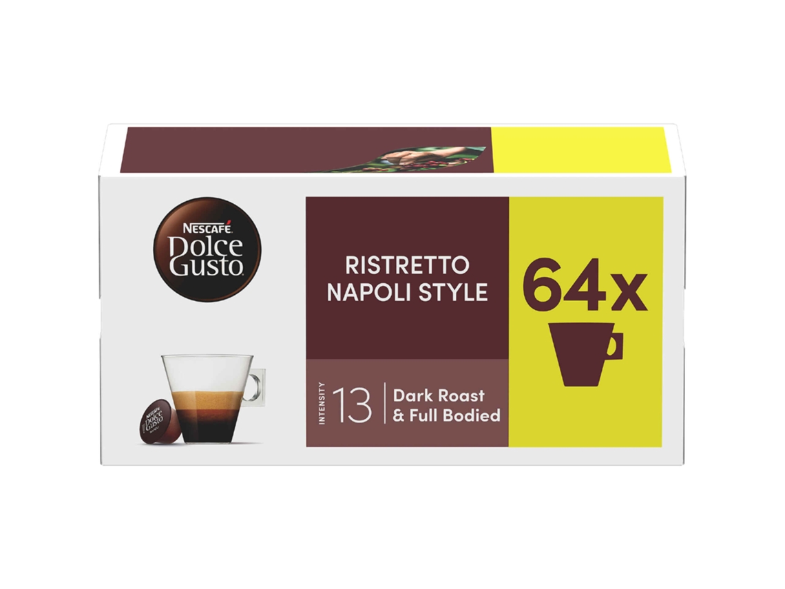 Cápsulas de Café Ristretto Napoli Style Int 13 NESCAFÉ DOLCE GUSTO