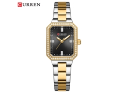 Relógio Feminino Retangular com Strass, Elegante e Delicado. MDUG