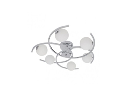 Plafon Conil 6xg9 Cromo 16x63x63 Cm Fabrilamp