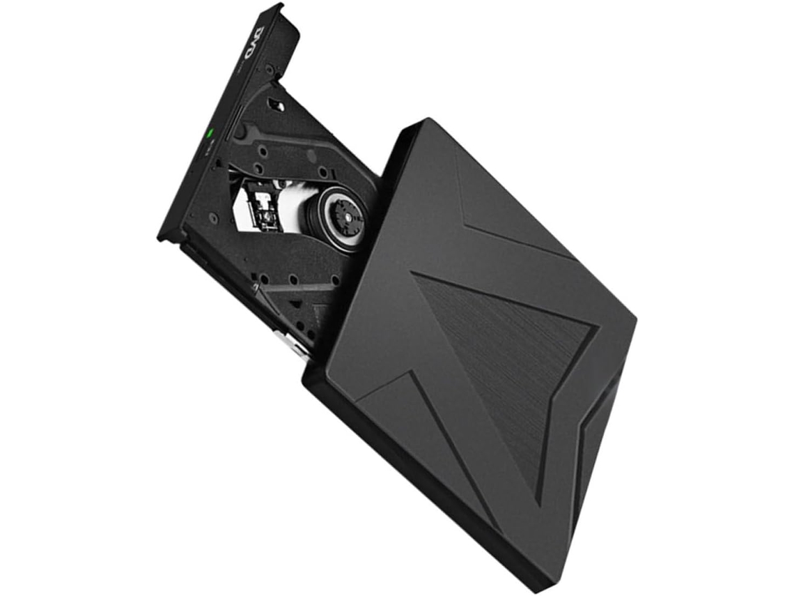 Dvd Player Externo Vertical Com Usb E Tipo C Para Laptop E Pc. Alta Velocidade, Discos Ópticos E Gokoco
