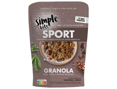 Granola Aveia Cacau e Proteína de Ervilha Sport SIMPLE