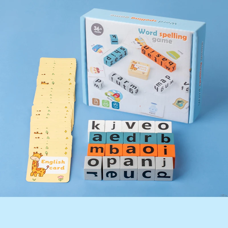 Brinquedo Educativo Montessori De Madeira Para Soletrar Palavras