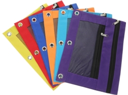 Nuobesty De 6 Estojos Com Zíper Para Pastas E Lápis, Ideal Para Fichários E Pastas De Argolas