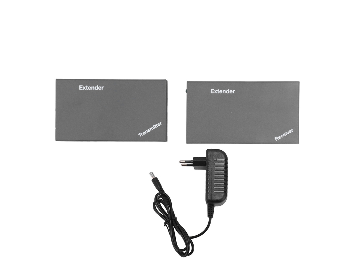 Extensor De Vídeo Hd 196ft 1080p 60hz Kit Transmissor Receptor Para Linux Unix Dos Plug Eu 100‑240v