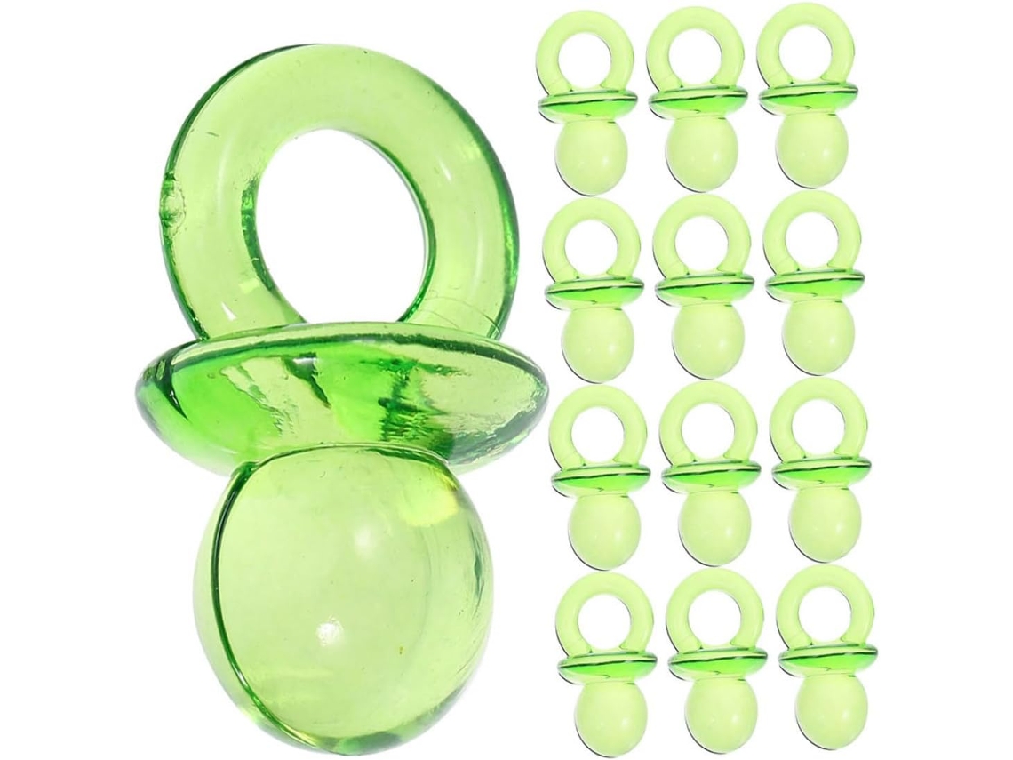 200 Mini Chupetas De Acrílico Transparente Para Decoração De Chá De Bebê, Enfeites Versáteis Para Me Gokoco