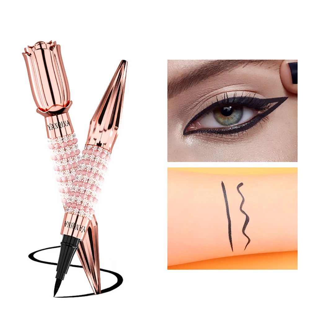 Caneta Delineadora Líquida Rose Gold Head À Prova D'água E Maquiagem De Longa Duração Not Bloom Queen's Scepter Pearl Natural Eye Pen