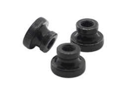 Porca Manual Serrilhada Em Aço Galvanizado Preto M3 M4 M5 M6 M8 M10, 5 Peças