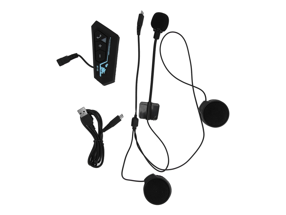Fone De Ouvido Bluetooth Para Capacete De Moto Com Resposta Automática De Chamadas E Conexão Intercom