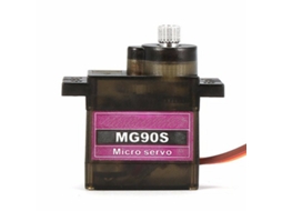 2 unidades de micro servo RC com engrenagem de plástico MG90S, 13,4 G, para modelos de aviões, helicópteros, carros e barcos RC das marcas Zohd e Volantex.