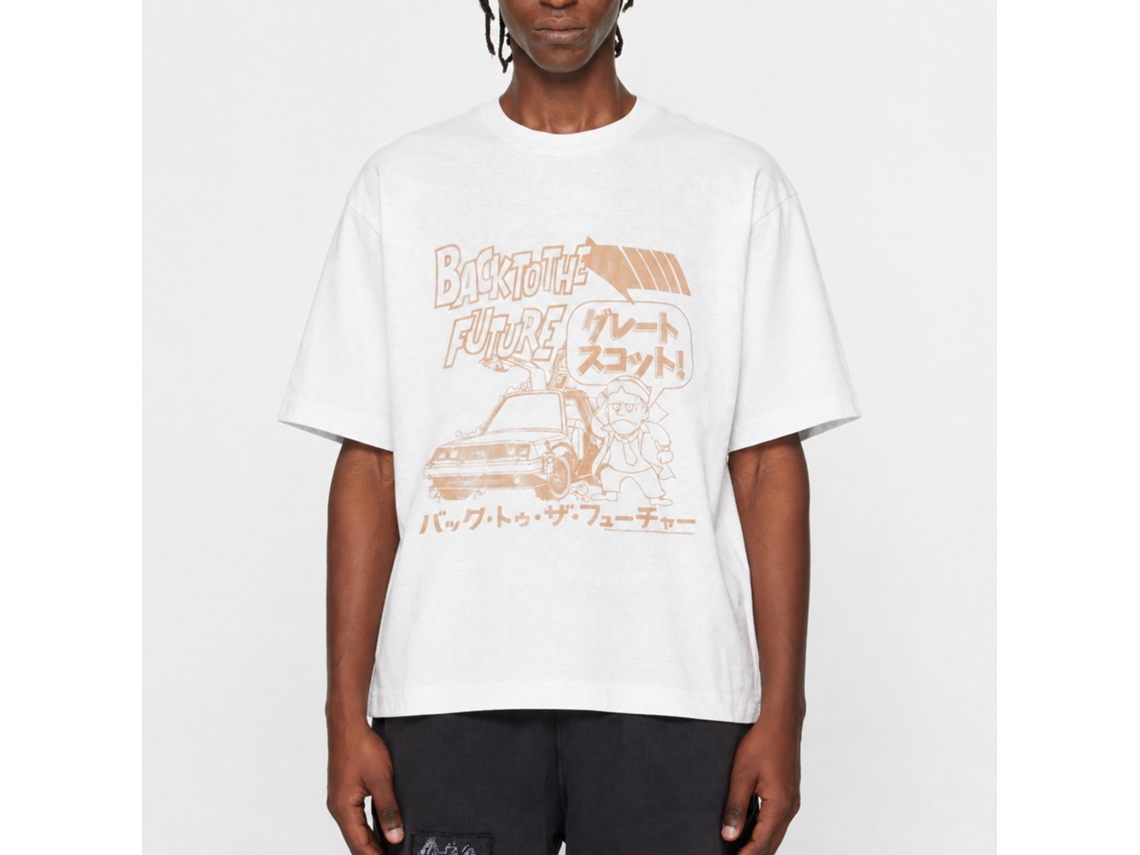 Back To The Future Anime Doc And Car T-shirt Classic Unisex Adults Size:xxl