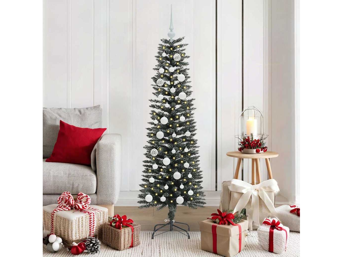 Vidaxl Árvore De Natal Artificial Verde 150 Cm Pvc, Plástico E Aço