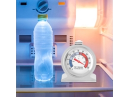 Termômetro Para Geladeira Zerodis, Termômetro De Aço Inoxidável Com Mostrador Grande, Termômetro Para Freezer, Indicador