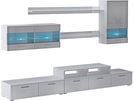 Móvel de TV SELECTIONHOME Branco (Melamina - 250 x 194 x 42  cm)