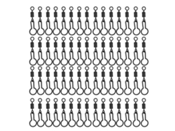60PCS SWIVELS DE PESCA, 2.8cm, CONECTORES, TERMINAL