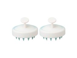 2026 2 Peças de Escova de Silicone para Massagear o Couro Cabeludo e Shampoo Ajuda a Remover Caspa e Melhorar a Circulação